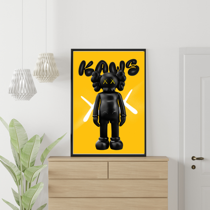 POP ART - KAWS Veggspjald