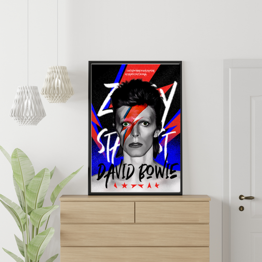 POP ART - David Bowie  Veggspjald