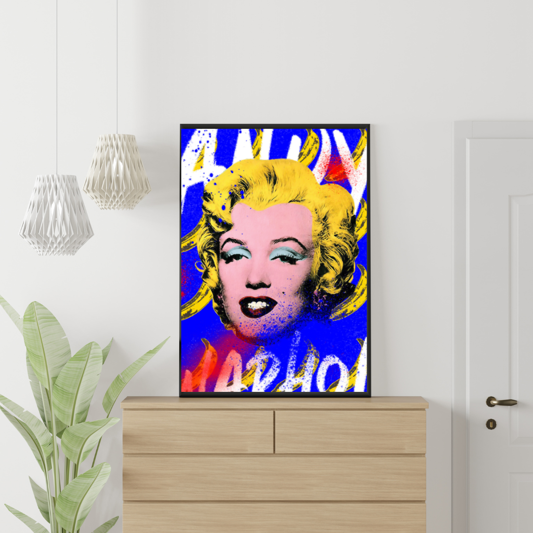 POP ART - Marilyn Monroe Veggspjald